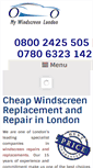 Mobile Screenshot of mywindscreenlondon.co.uk